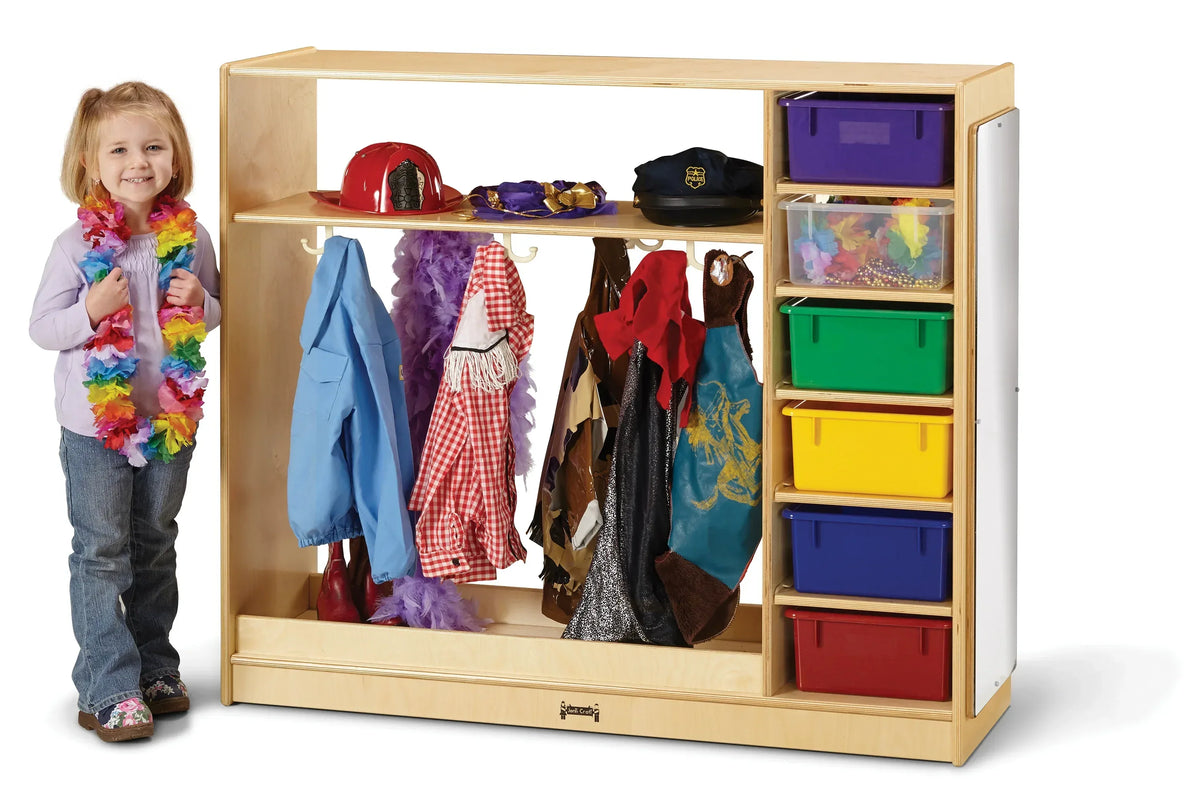 Jonti-Craft® Dress-Up Storage – with Colored Tubs