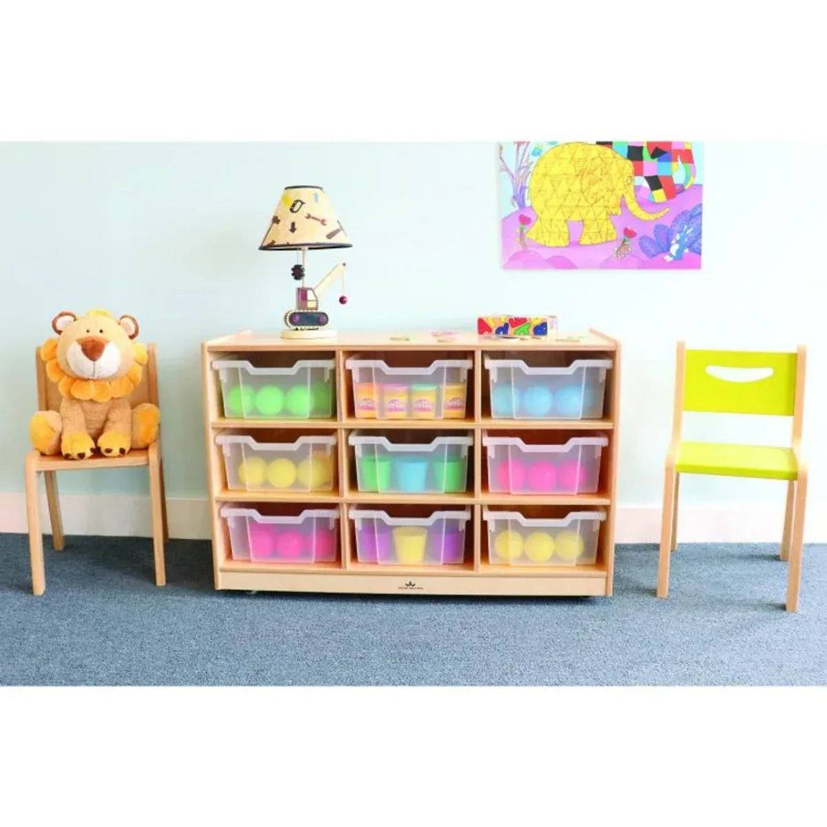 9 Clear Tray Storage Cabinet - Whitney Brothers WB0909T