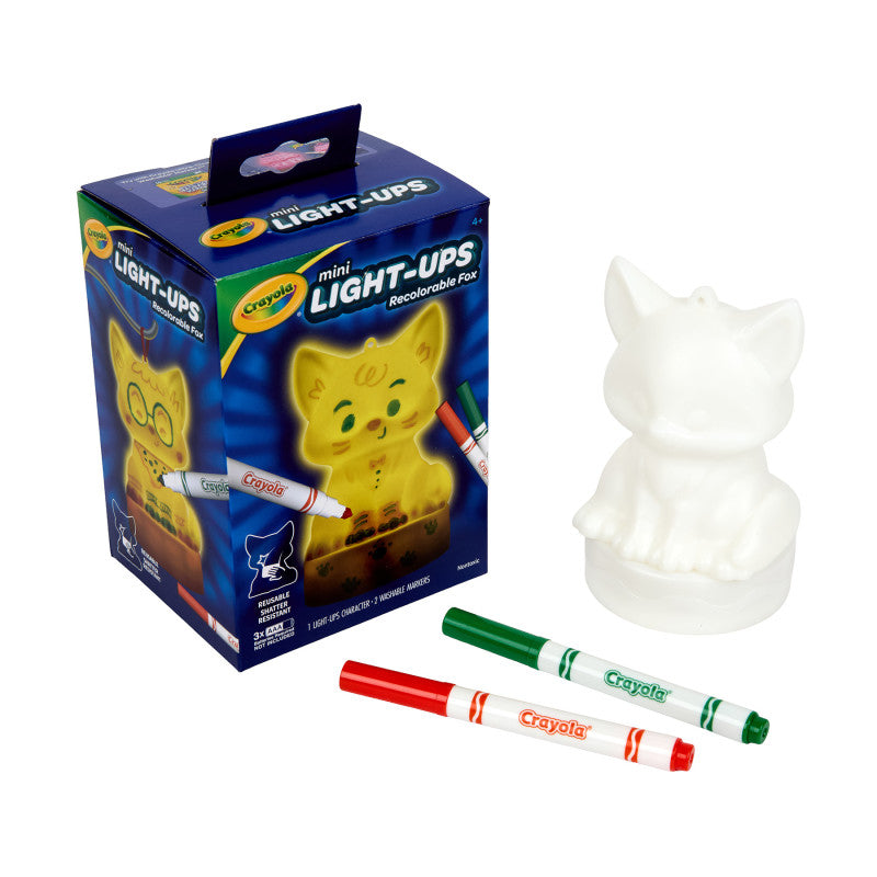 Mini Light-Ups Fox Recolorable Toy Kit