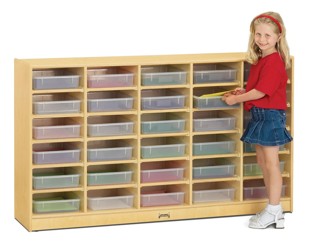 Jonti-Craft® 30 Paper-Tray Mobile Storage - with Colored Paper-Trays