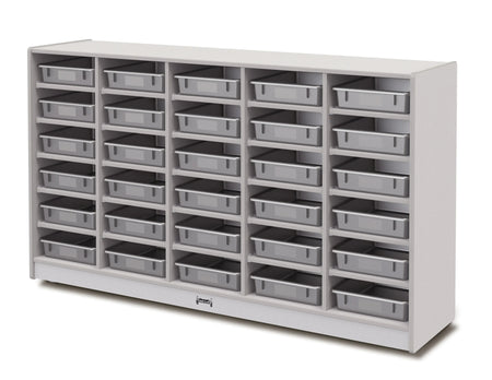 Rainbow Accents® 30 Paper-Tray Mobile Storage - with Paper-Trays - Gray