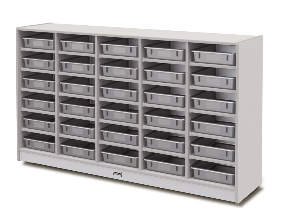 Rainbow Accents® 30 Paper-Tray Mobile Storage - with Paper-Trays - Gray