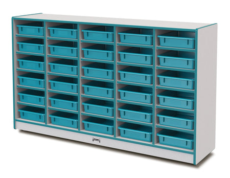 Rainbow Accents® 30 Paper-Tray Mobile Storage - with Paper-Trays - Teal