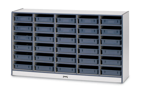 Rainbow Accents® 30 Paper-Tray Mobile Storage - with Paper-Trays - Navy