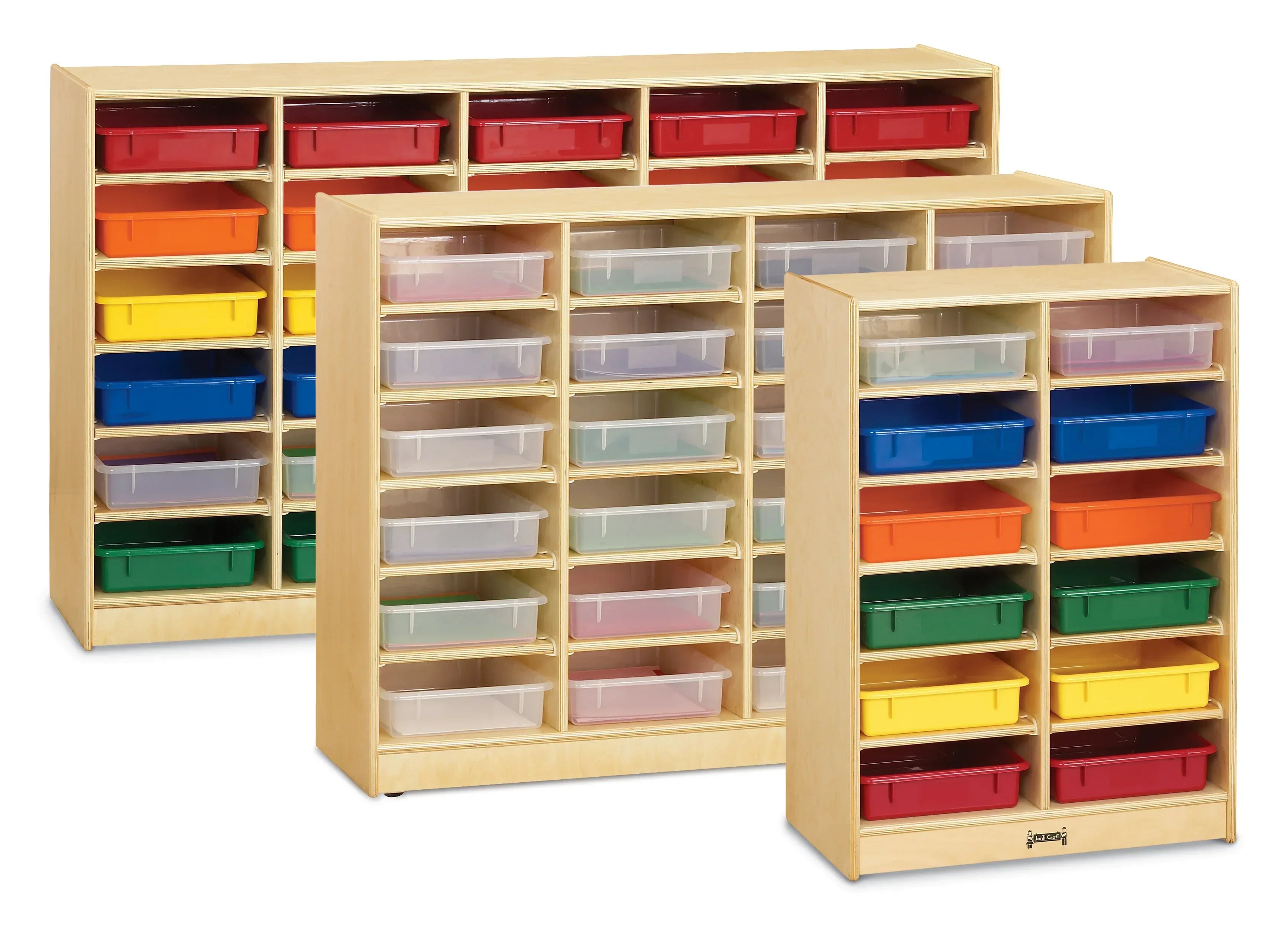 Jonti-Craft® 24 Paper-Tray Mobile Storage - with Clear Paper-Trays