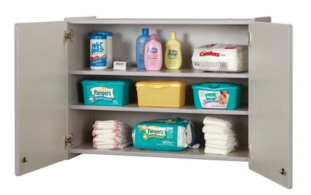 Rainbow Accents® Lockable Wall Cabinet - Gray