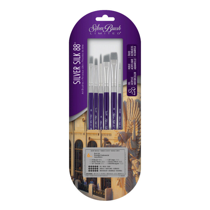 Silver Silk 88 SH 6-Piece Brush Set 104 09521360125b07a632986d3e852ca4ecb5586469