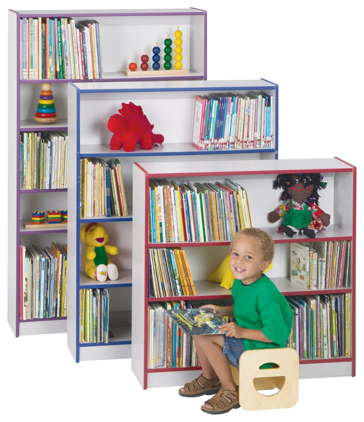 Rainbow Accents® Short Bookcase - Navy