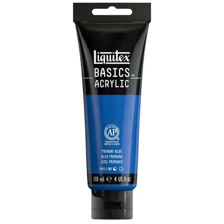 BASICS Acrylic Paint, 118 mL Tube, Primary Blue