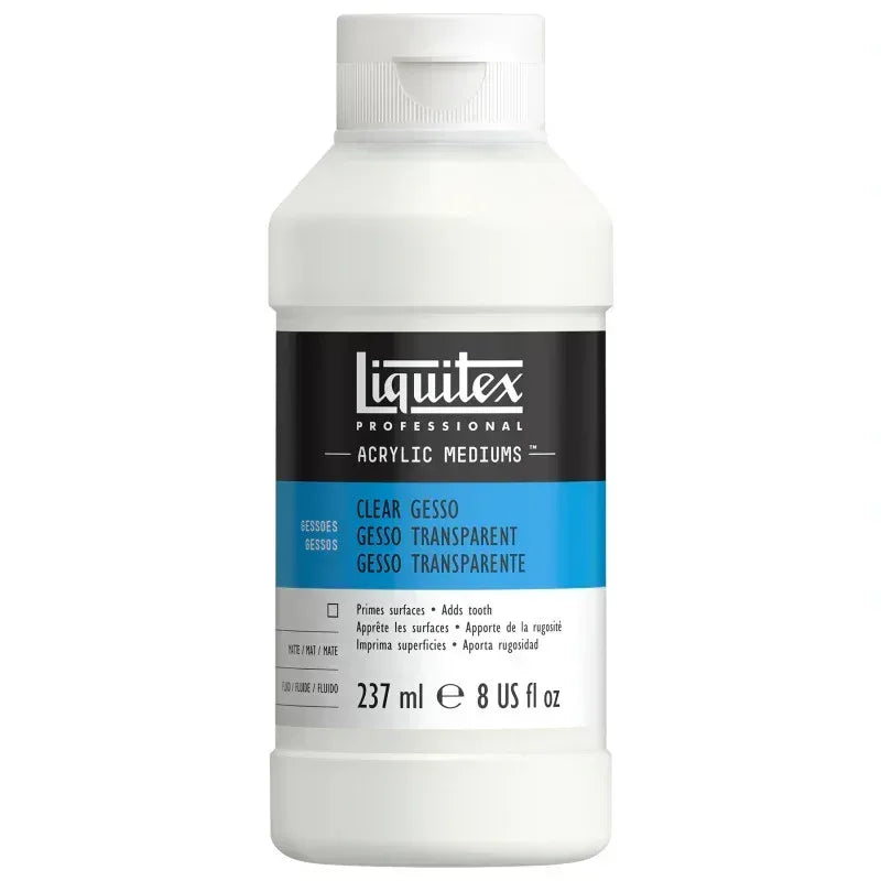 Professional Acrylic Gesso, Clear, 8 oz (237 mL)
