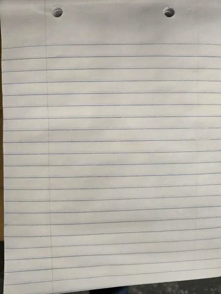 Composition Paper 7" X 9" White 500 Sheets Margin Punched 3⁄8" Wide Ruled