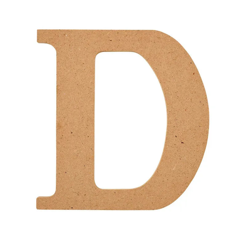 MDF Letter, D, 5 Inch