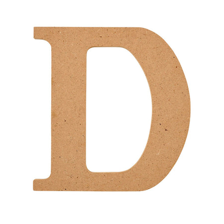 MDF Letter, D, 5 Inch