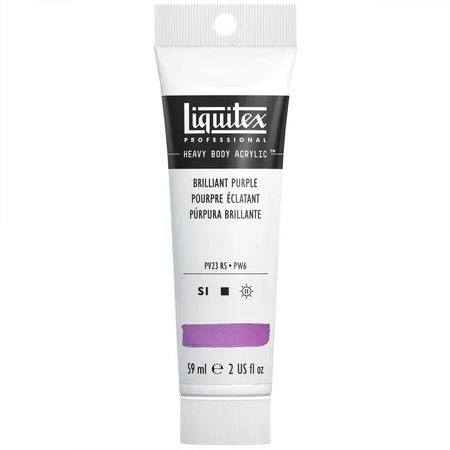Professional Heavy Body Acrylic Paint, 59 mL Tube, Brilliant Purple