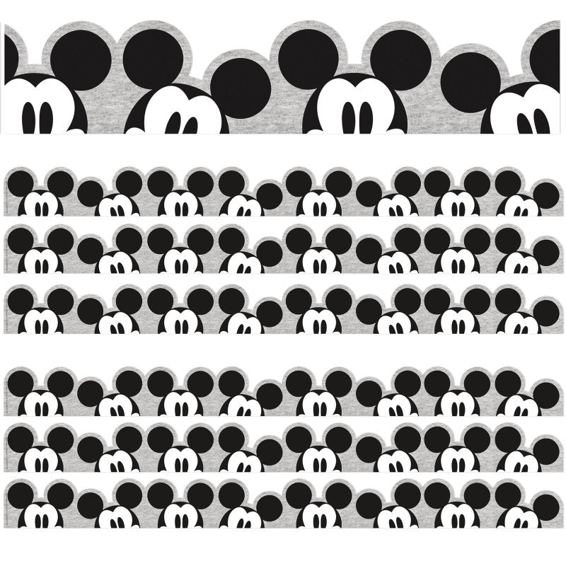 Mickey Mouse&reg; Throwback Peeking Mickeys Extra Wide Deco Trim&reg;, 37 Feet Per Pack, 3 Packs