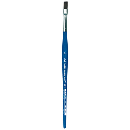 FORTE BASIC Student Brush, Synthetic, Acrylic, Flat, Series 394, Size 6
