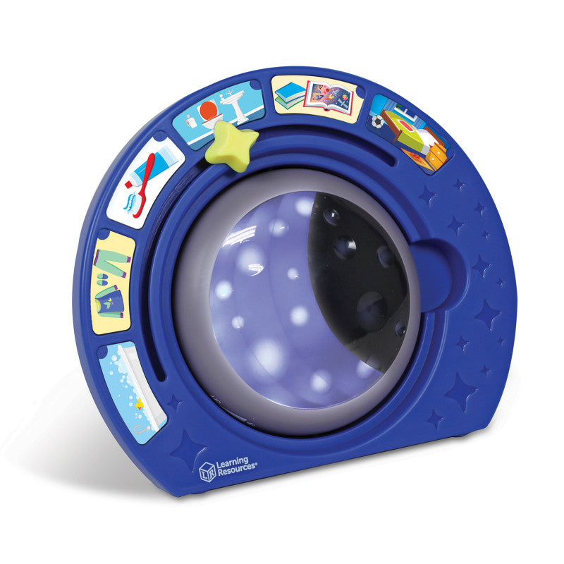 Bedtime Routines Visual Tracker and Timer for Children, Customizable, 24 Repositionable Stickers