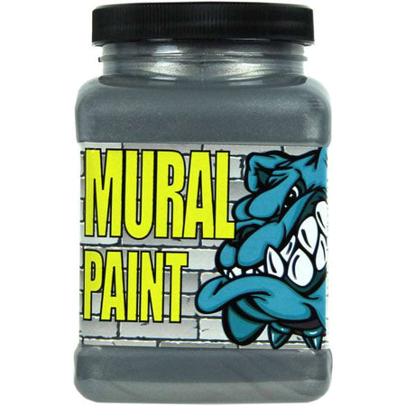 Mural Paint, Pint, Rock Star (Silver Metallic)
