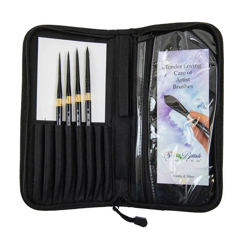 Black Velvet&reg; Voyage&trade; Plein Air Brush Set w/Case, Brushes