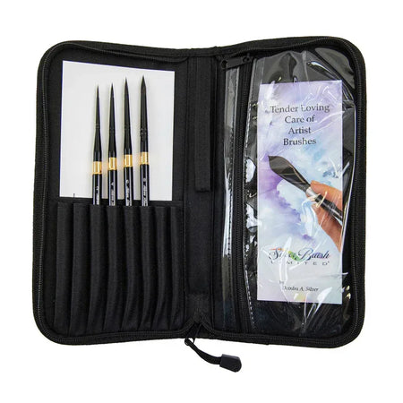 Black Velvet&reg; Voyage&trade; Plein Air Brush Set w/Case, Brushes