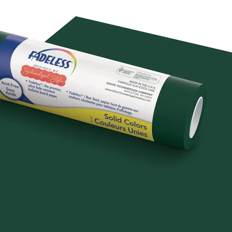 Schoolgirl Style&trade; Bulletin Board Paper, 48" x 50' Roll, Enchanted Garden