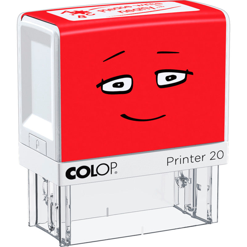 Self-Inking Teacher Feedback Stamp, "Please Write Neatly", Red
