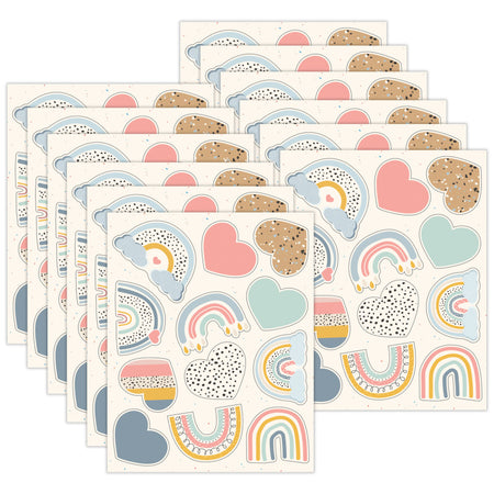 We Belong Shape Stickers, 72 Per Pack, 12 Packs