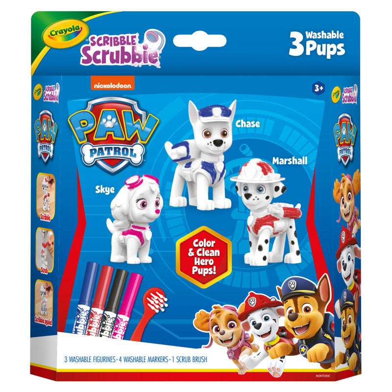 Scribble Scrubbie Paw Patrol, 3 Count