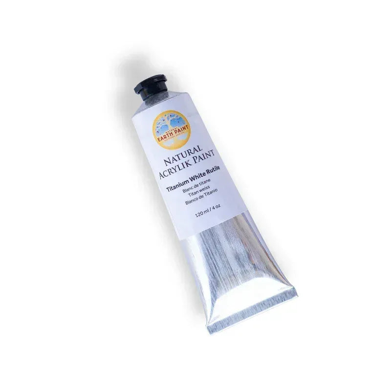 Natural Acrylik Paint - Titanium White Rutile, 4 oz
