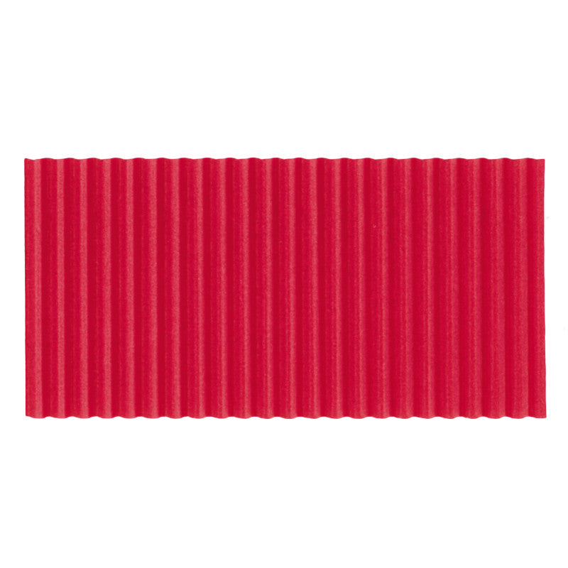 Flame Red Corrugated Paper Roll, 48" x 25'