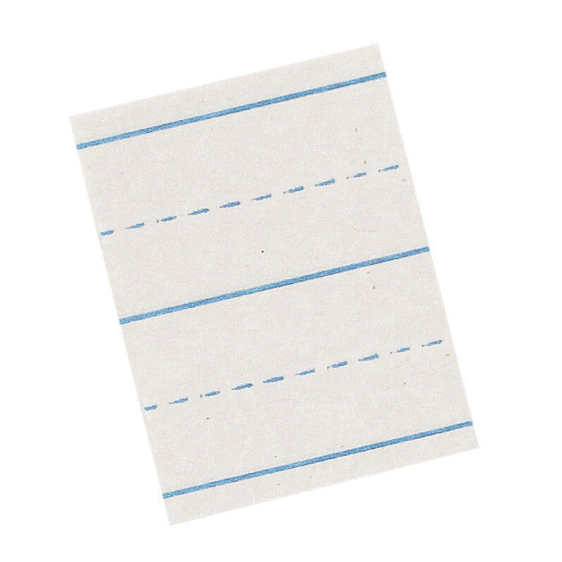 Newsprint Handwriting Paper, Picture Story, 7/8" x 7/16" Ruled Long, 18" x 12", 500 Sheets