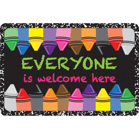The Original Fun Mat&trade;, Welcome Mat, 15.5" x 23.5", Everyone Crayons Composition