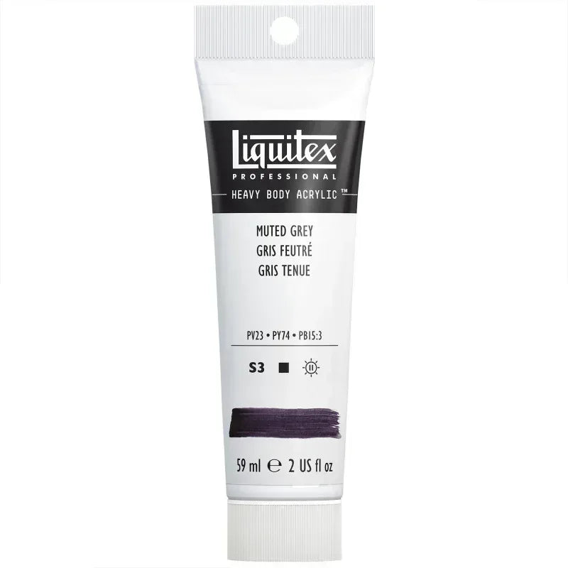 Professional Heavy Body Acrylic Paint, 59 mL Tube, Muted Grey