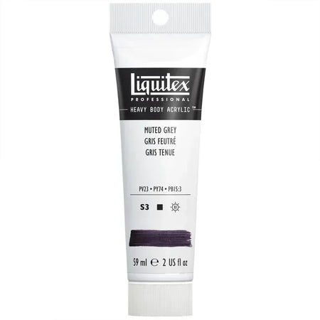 Professional Heavy Body Acrylic Paint, 59 mL Tube, Muted Grey