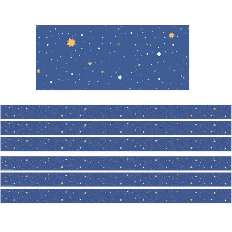Once Upon A Dream Starry Night Deco Trim&reg;, 37 Feet Per Pack, 6 Packs