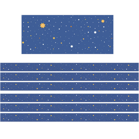 Once Upon A Dream Starry Night Deco Trim&reg;, 37 Feet Per Pack, 6 Packs