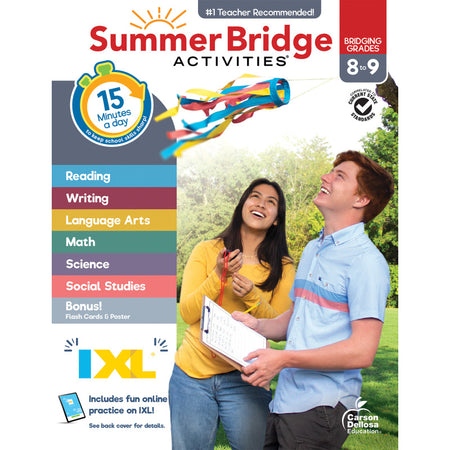 Summer Bridge Activities, Grade 8-9