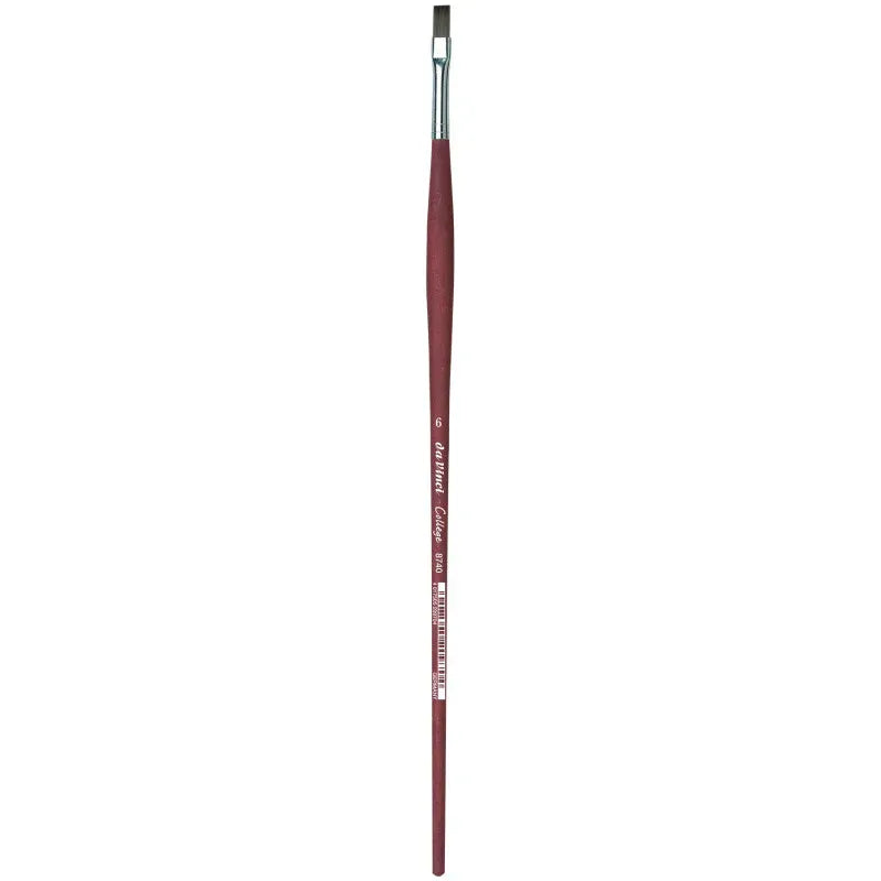 COLLEGE Student Brush, Synthetic, Acrylic & Oil, Flat, Series 8740, Size 6