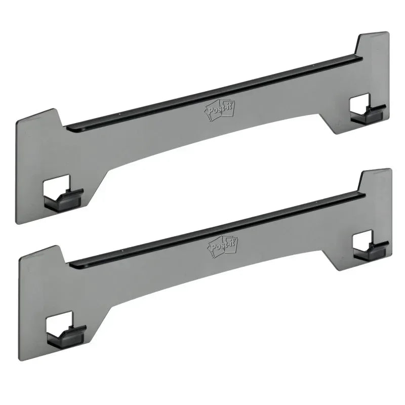 Wall Easel, 15 in x 3.25 in, Smoke Gray, Pack of 2