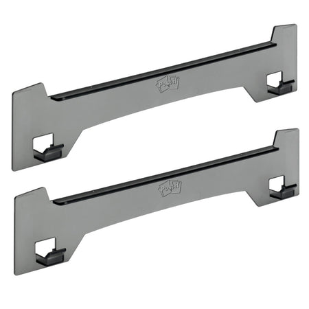 Wall Easel, 15 in x 3.25 in, Smoke Gray, Pack of 2