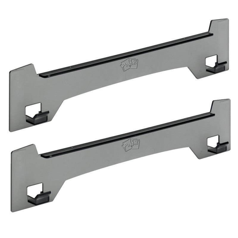 Wall Easel, 15 in x 3.25 in, Smoke Gray, Pack of 2