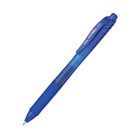 EnerGel-X&trade; Retractable Liquid Gel Pen, Blue, 0.7mm, Pack of 12