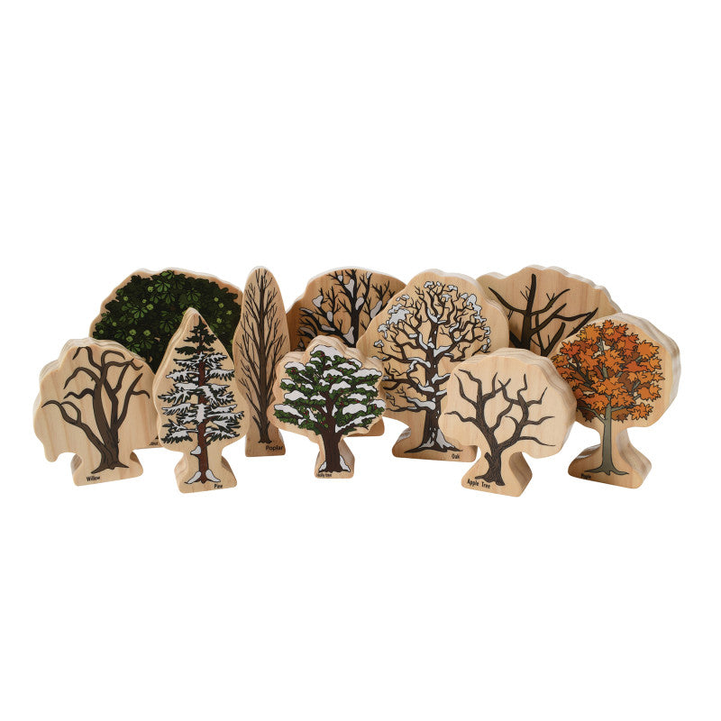 Trees of All Seasons Wooden Blocks - Set of 10 - Ages 2+