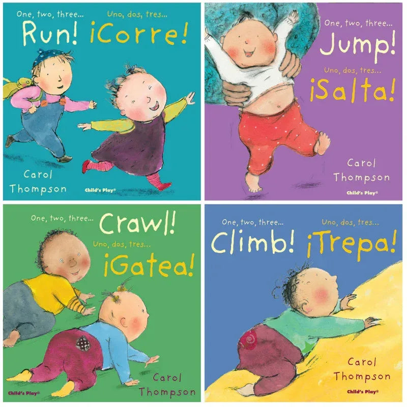 Little Movers Bilingual Books, Set of 4