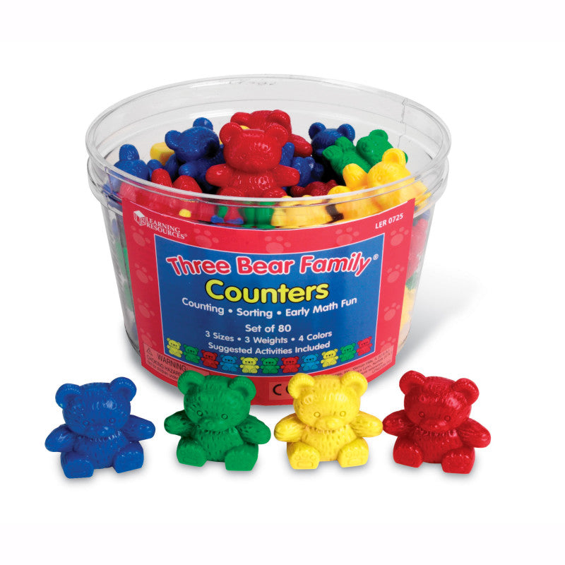 Three Bear Family&reg; Counters Basic Set, Set of 80