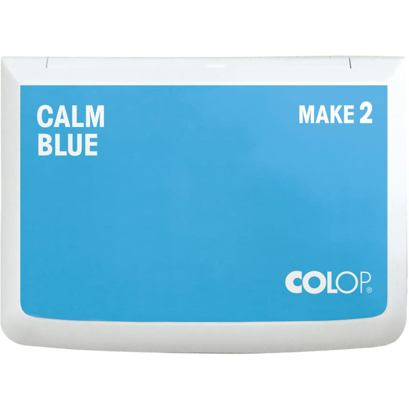 Make 2 Water-Based Acid-Free Craft Ink Stamp Pad, 2.75 x 4.25 Inches, Calm Blue