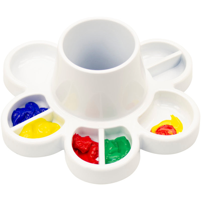 Paint and Water Cup, White, Pack of 6