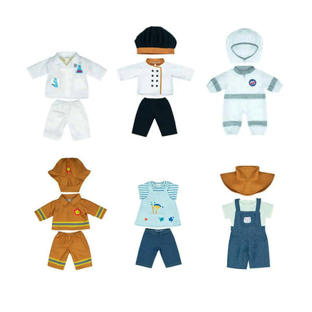 Doll Clothing Set, 15", Set of 6 Professions