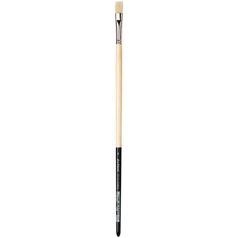 CHUNEO Synthetic Hog Bristle, Oil, Flat, Series 7129, Size 8