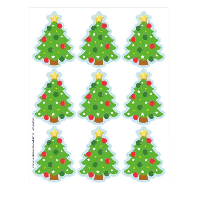 Christmas Tree Giant Stickers, Pack of 36
